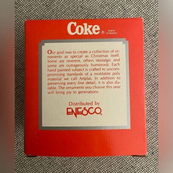 🆕 Things Go Better With Coke Mice Christmas Ornament Coca Cola 1991 - Picture 3 of 7